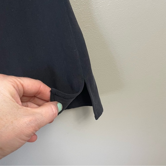 Due Per Due Black Tank Top Sleeveless Silk 8 layer business - Picture 4 of 9